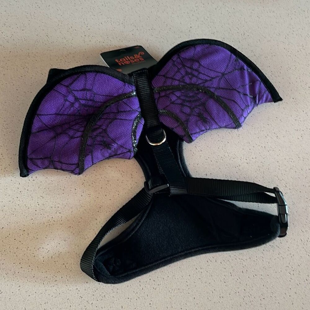 NWT Tails & Noses Halloween Dog Harness Wings Size XL